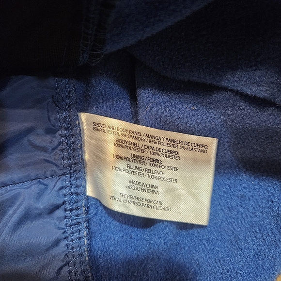 Orvis Quilted Hybrid Jacket Blue Men’s Large Full Zip - Picture 8 of 10